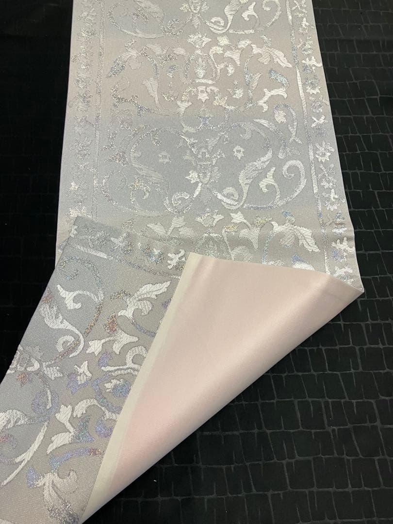 お仕立て上がり名古屋帯　新品未使用品　正絹　西陣織　No.359