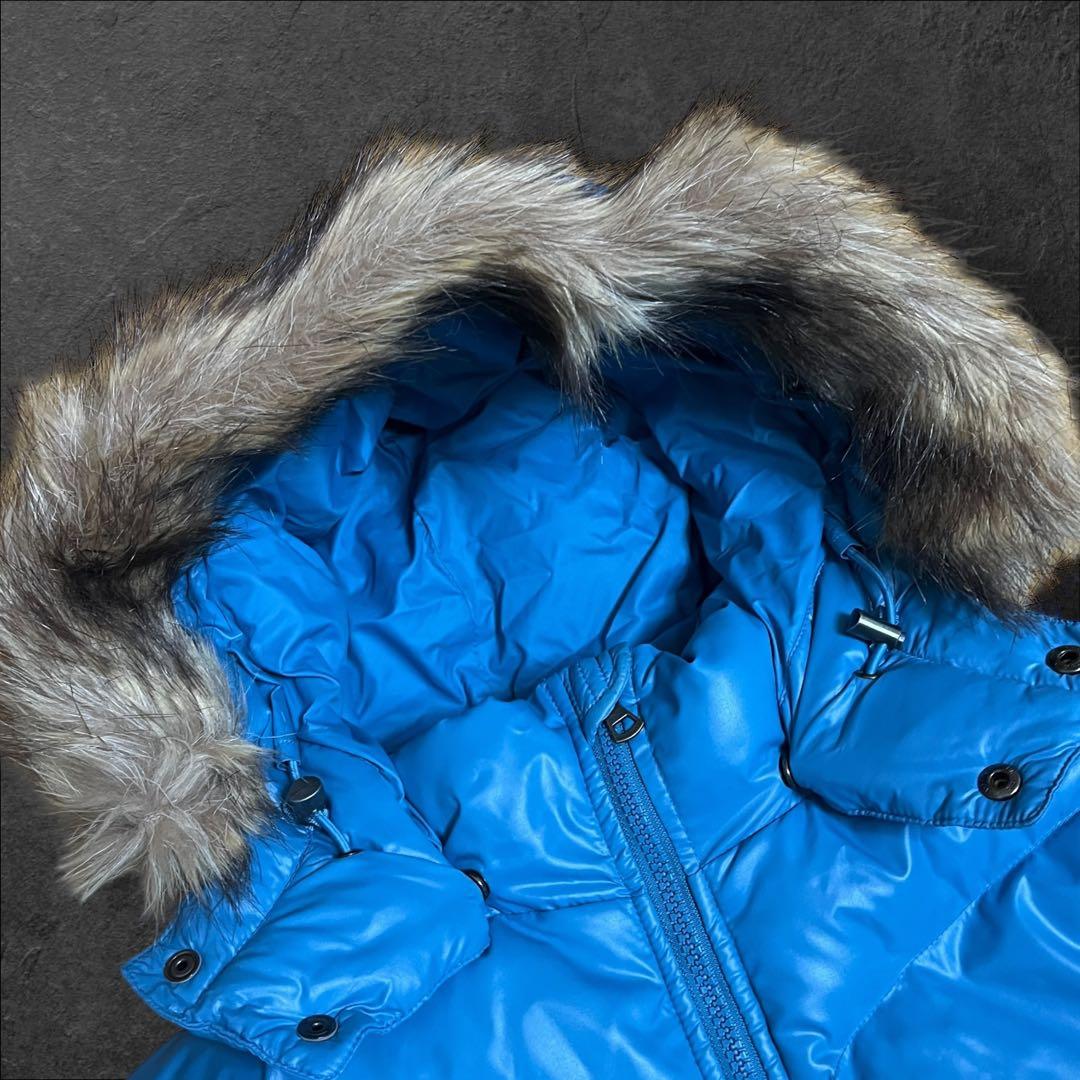 old UNIQLO ダウンジャケット　ファー　光沢　archive グランジ