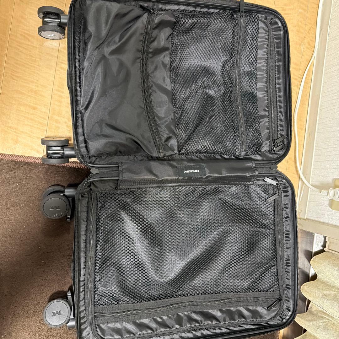 MAIMO Sサイズ機内持ち込み ブラック キャリーケース 収納バッグ付き