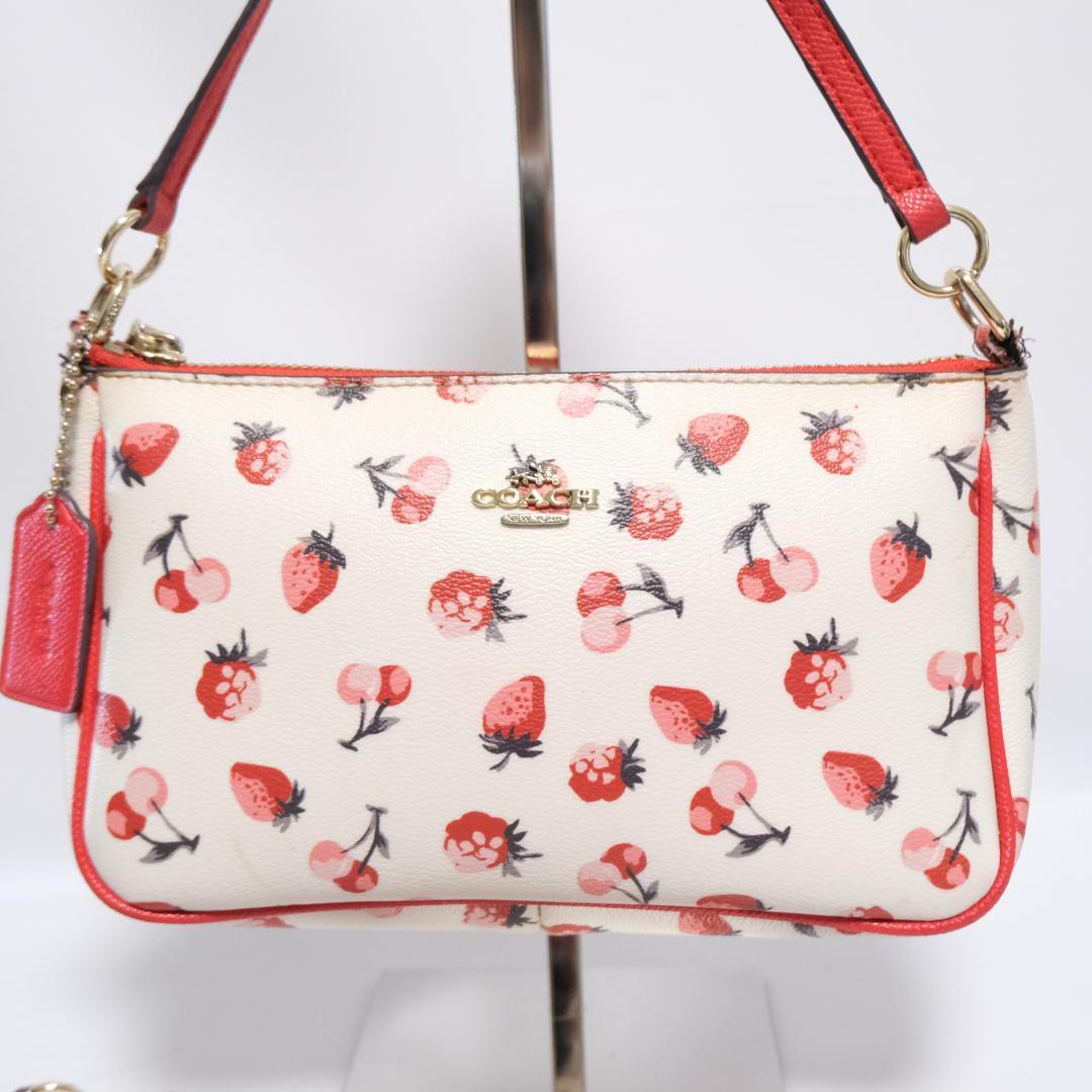 coach Strawberry cherry　accessory pouch