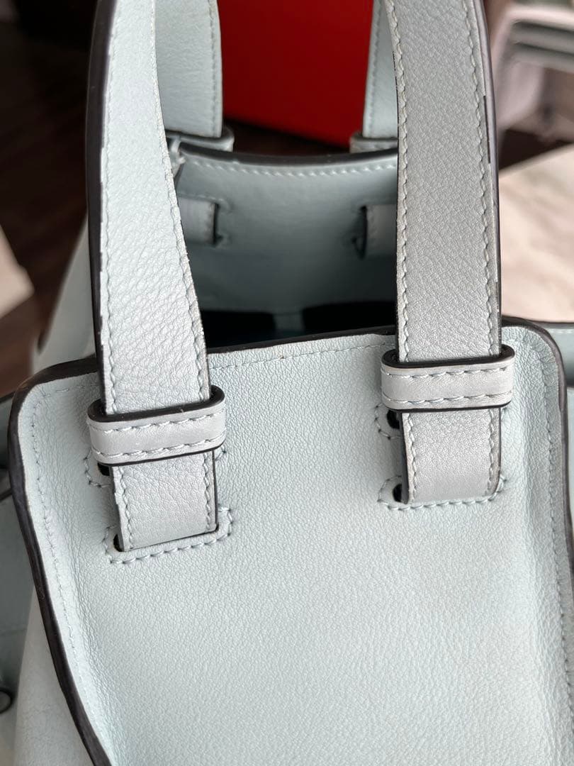 LOEWE ハンモック　スモール　ライトブルー 2wayショルダーバッグ