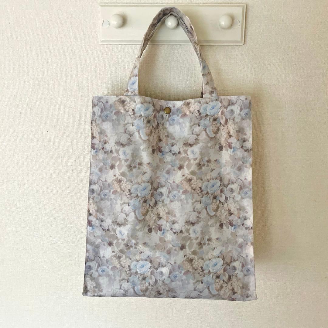 専用　リバティプリント　ラミネート　スクエアバッグ　ハムステッドサマー