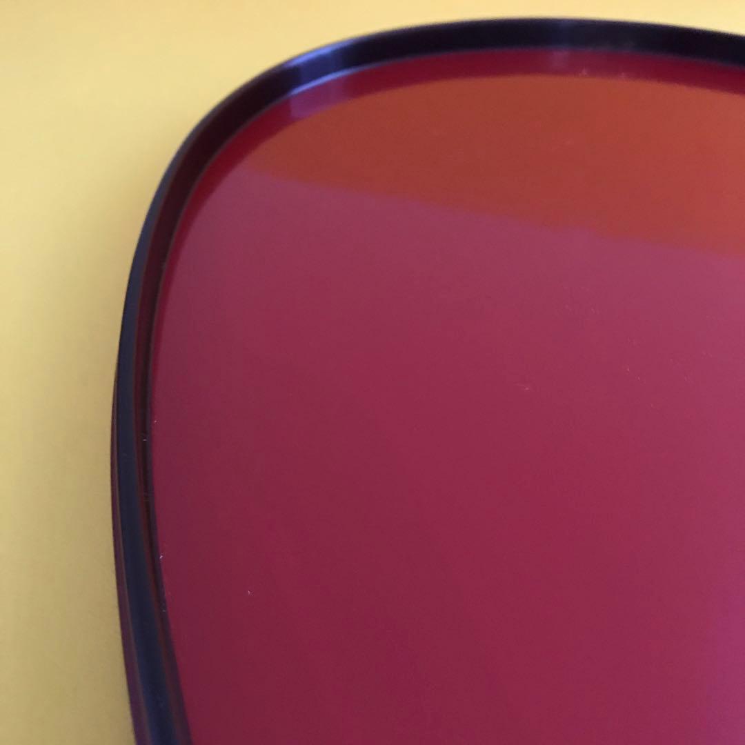 輪島朱帯黒うるみ塗り膳　茶道具