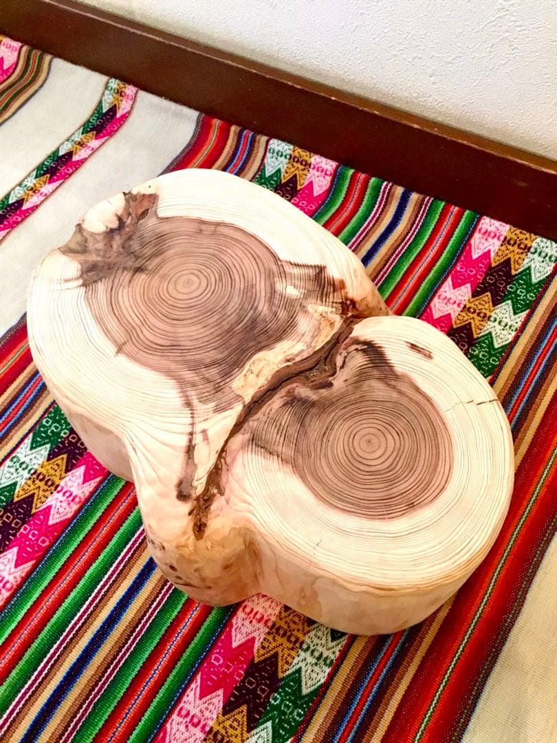 完売　天然杉＊希少部位【幸運を運んでくれる森のふくろうさん】ちゃぶ台/テーブル