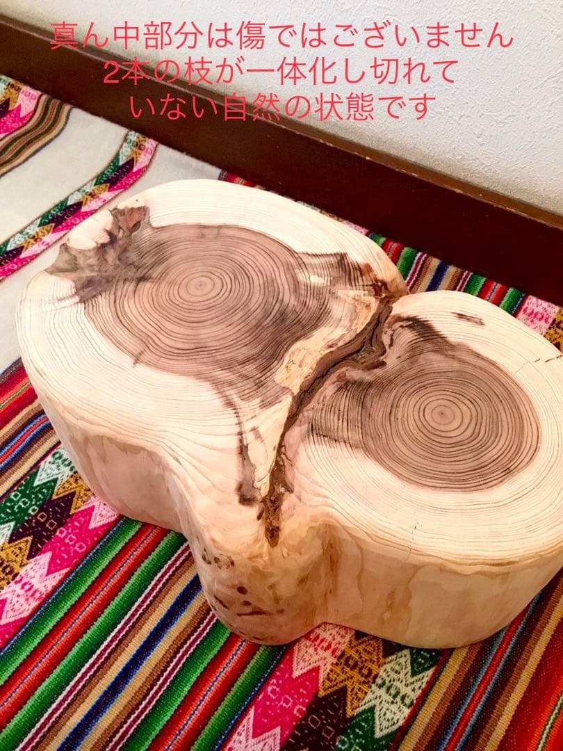 完売　天然杉＊希少部位【幸運を運んでくれる森のふくろうさん】ちゃぶ台/テーブル