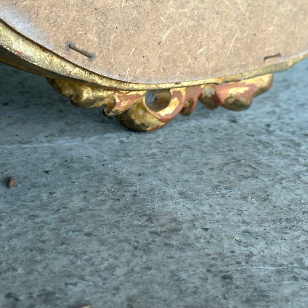 イタリア製 クラシックスタイル壁掛けミラーゴールド 鏡木彫風 ユーロマルキ