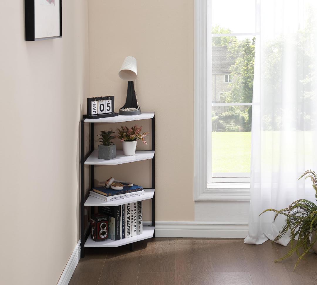 ☆コーナーシェルフ オープンシェルフ　ホワイト