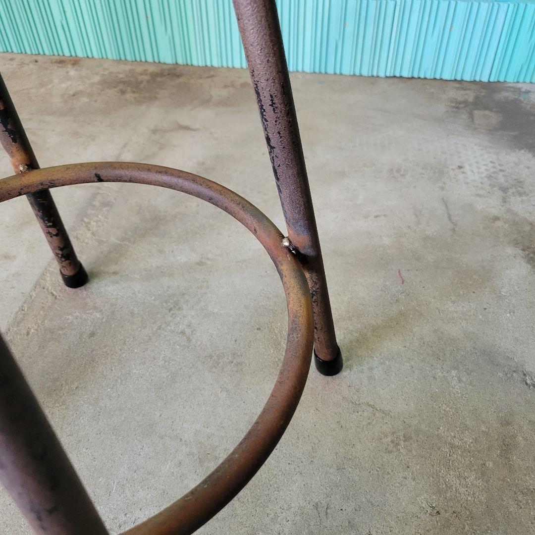 オリジナル天然無垢材リメイク　木製バースツール　唯一無二