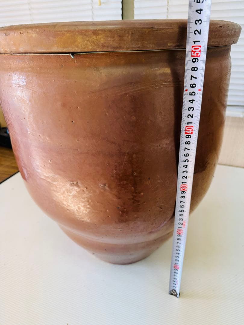 水甕　壺　陶器　メダカ鉢　金魚鉢　ガーデニング　火鉢 睡蓮鉢 陶器製 大型