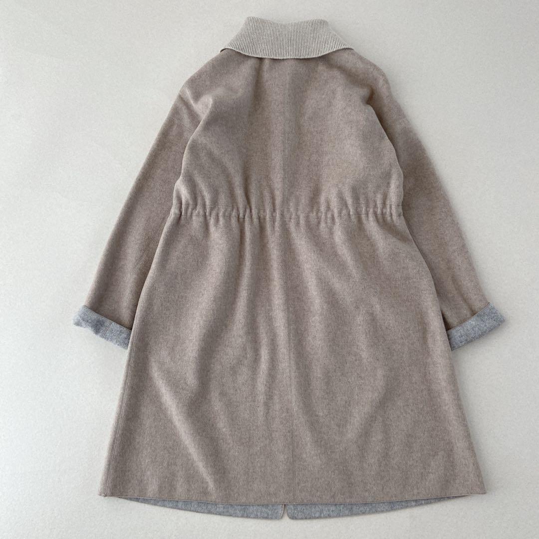 ✨極美品✨現行品【レリアン】日本製　ウール　コート　コーディガン　ベージュ　9号