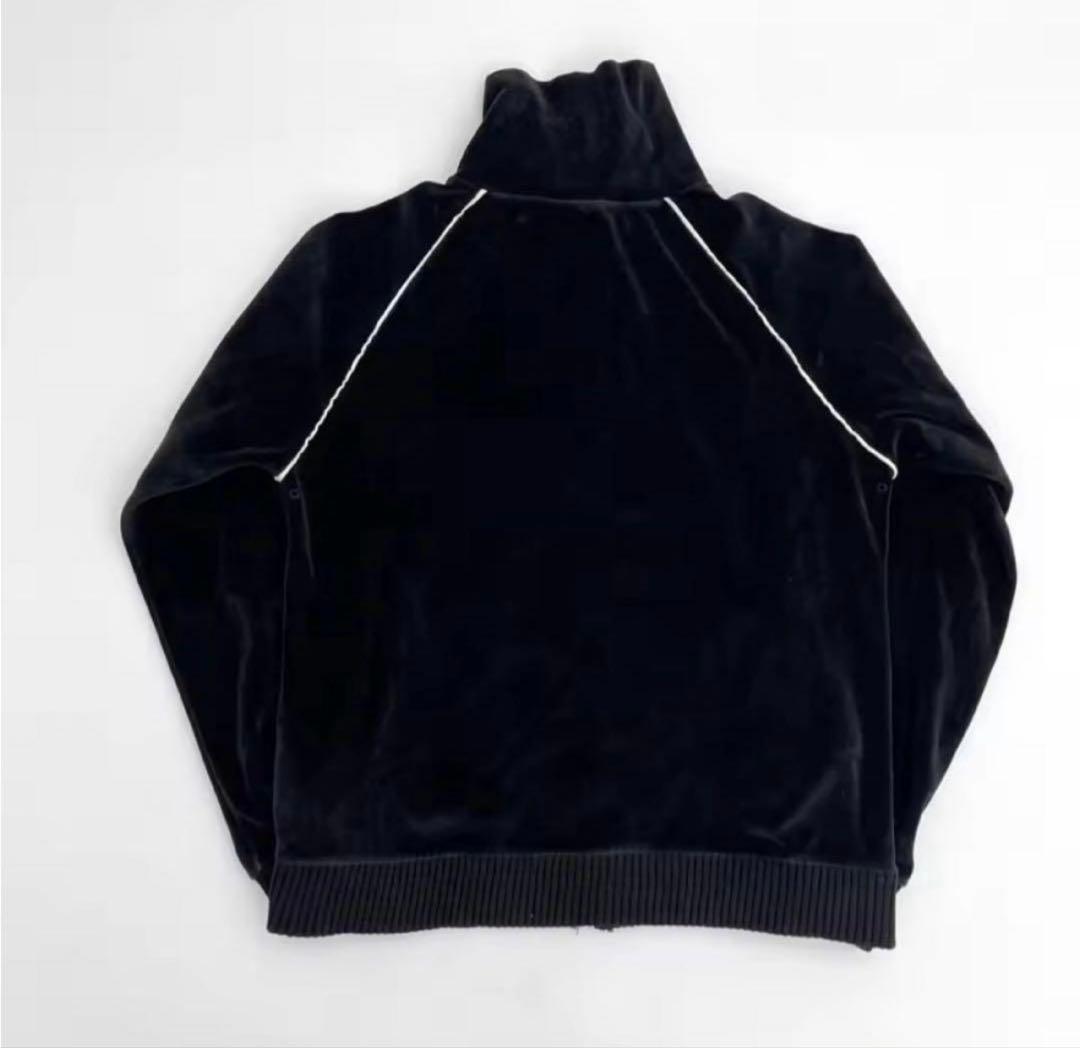 スカル ベロア ジップジャケット y2k グランジ ベロア素材