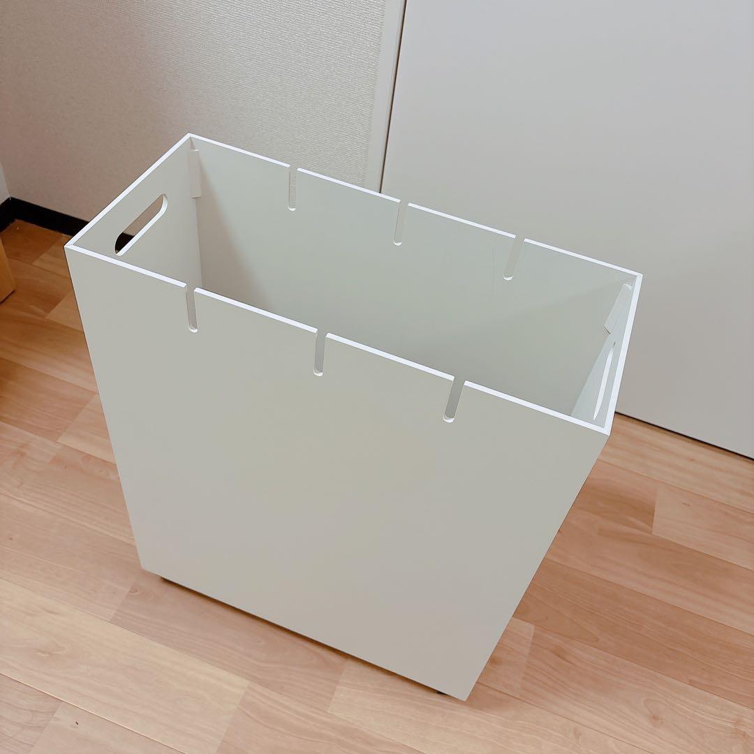 ハンガー　ダストボックス　Hanger 分別　ゴミ箱 dinos 木製　白　60