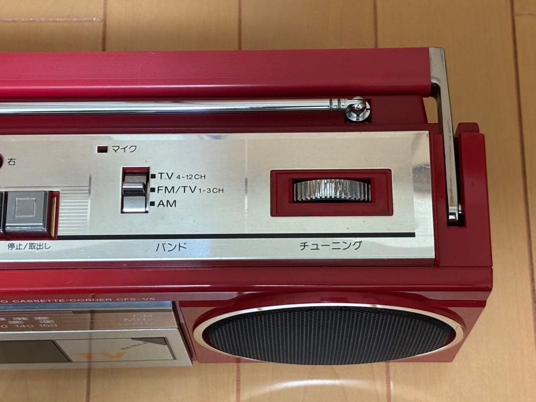 Sony ソニー　CFSーV5 カセットレコーダー「ラジカセ」(動作品)