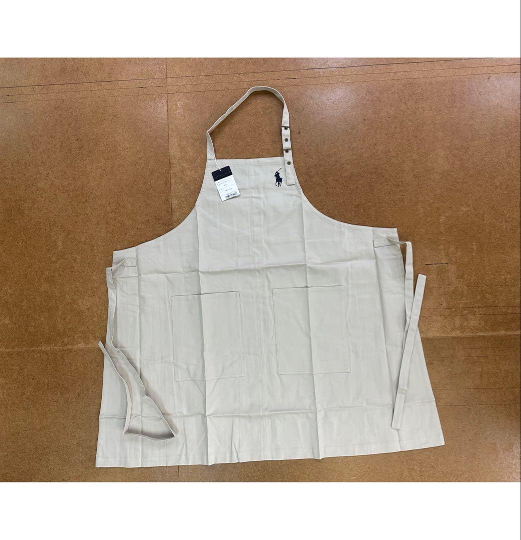 RALPH LAUREN 刺繍入りチノエプロン