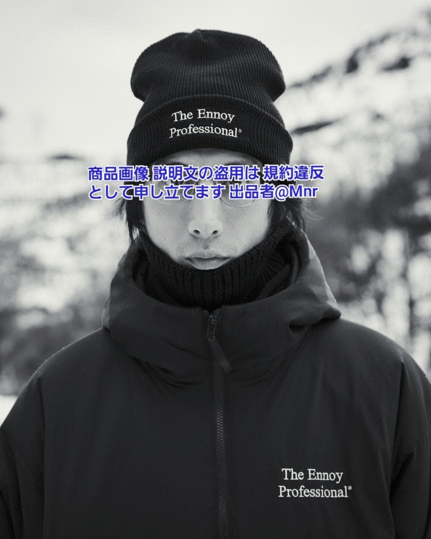 ENNOYとスタイリスト私物 PADDED NYLON HOODIE 黒 XXL