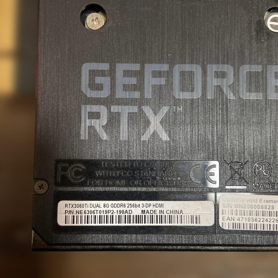 グラフィックボード・グラボ・ビデオカード GeForce RTX 3060 Ti 8GB GDDR6