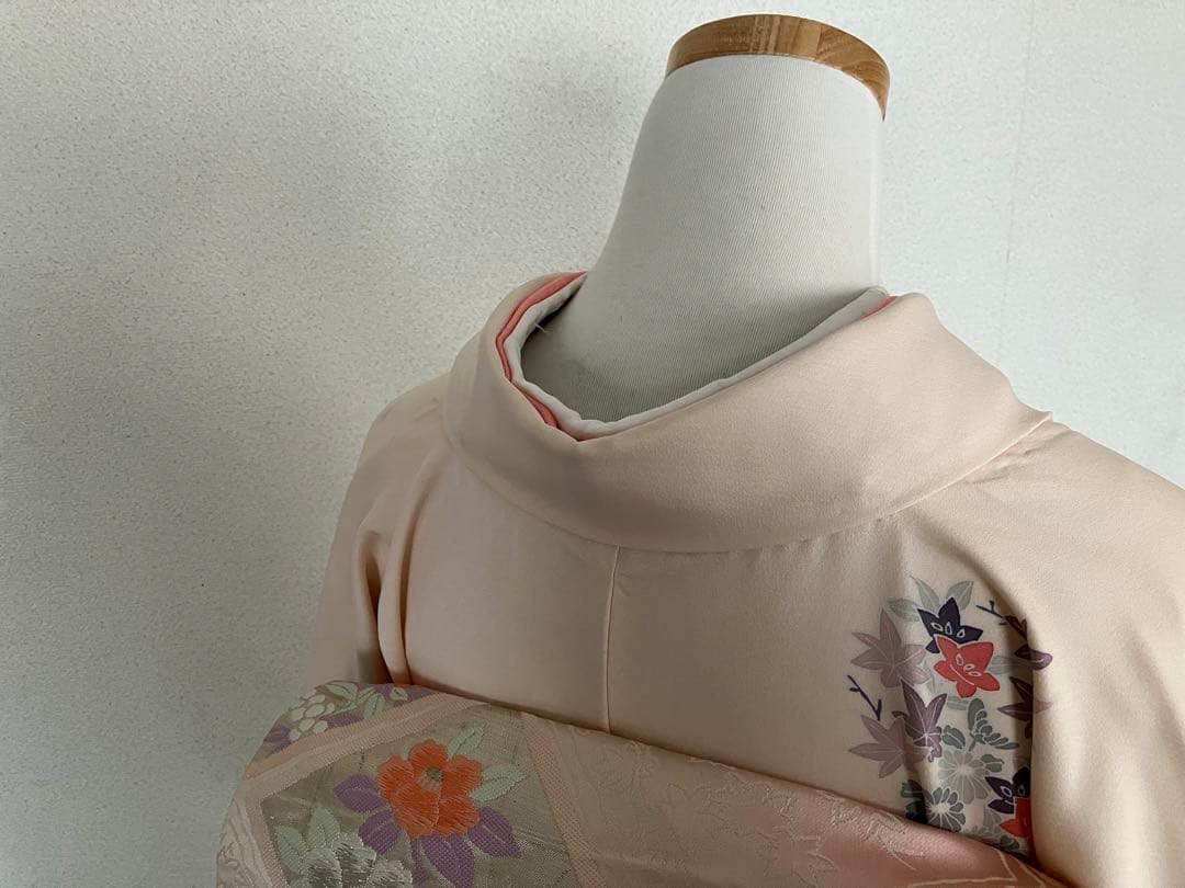 ゆい☆正絹☆訪問着 ペールピンク☆フォーマル☆結婚式、入園入学式、卒園卒業