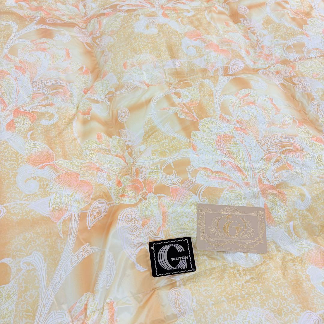 羽毛布団 シングル スティッキーダウン 400dp ロイヤルゴールド 日本製