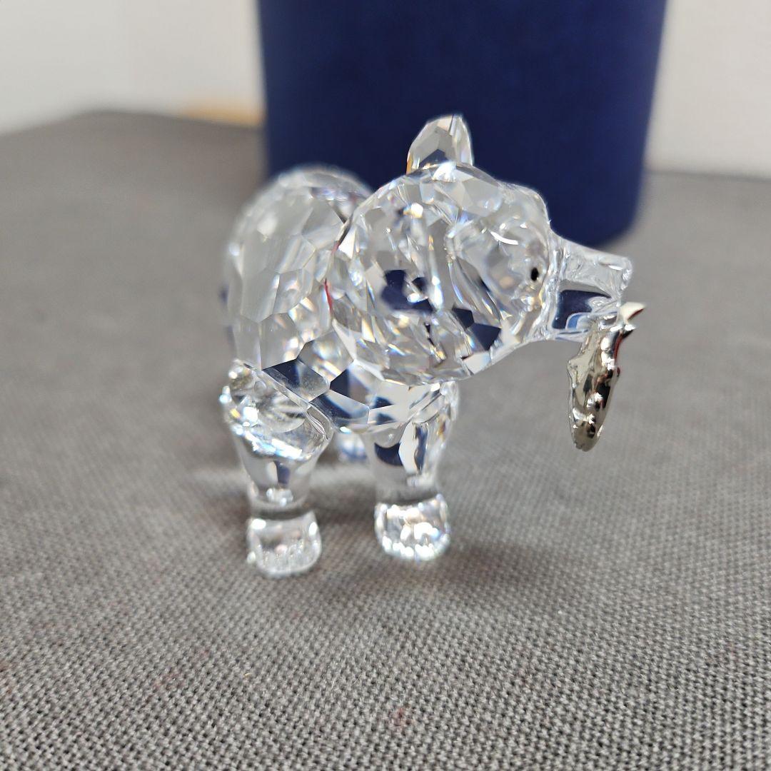 SWAROVSKI スワロフスキー クリスタル 子供のグリズリー 置物