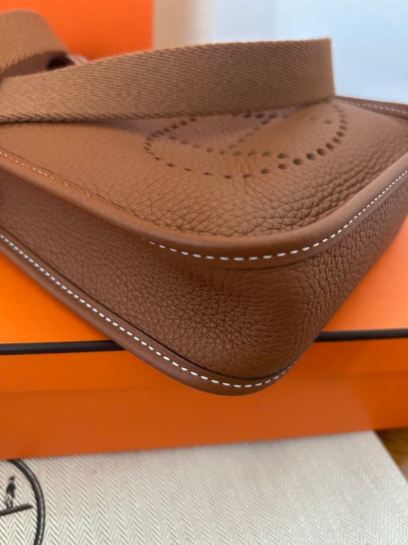 ストラップ短め　エルメス ゴールド エヴリンtpm