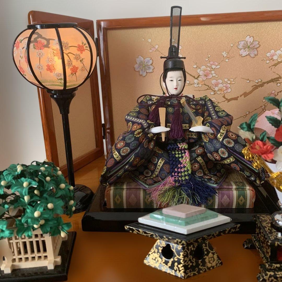 親王飾り　おひなさま　お雛様　収納飾り　ひな人形　雛人形