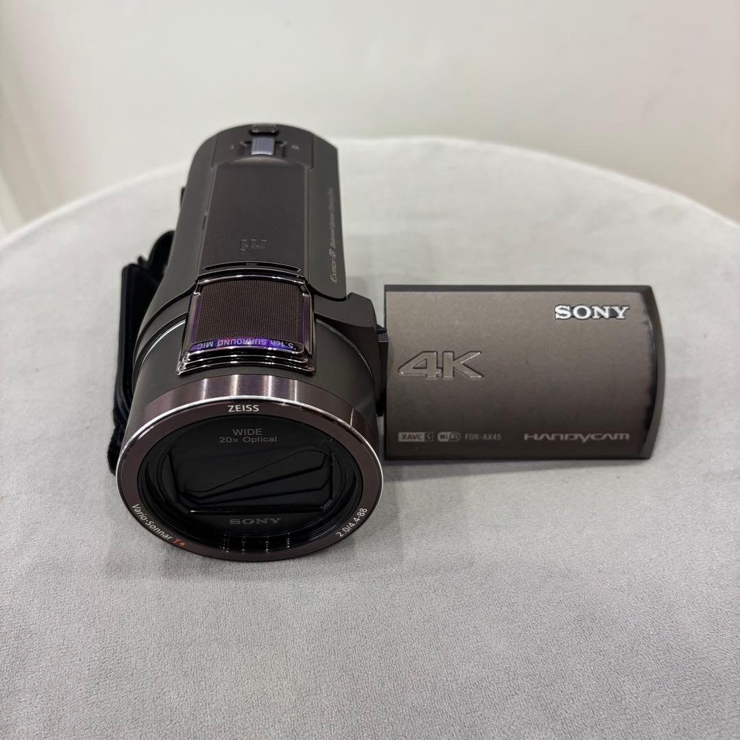 【おに】SONY 4K ビデオカメラ FDR-AX45 本体一式　付属品
