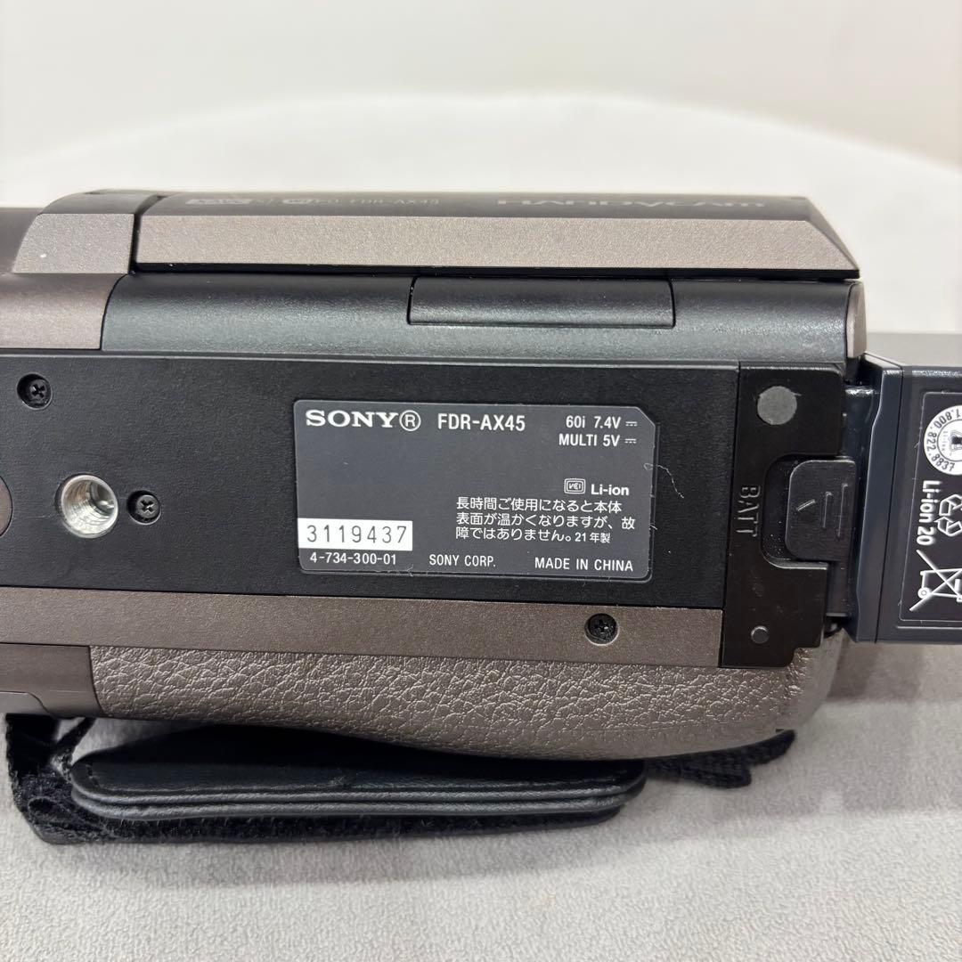 【おに】SONY 4K ビデオカメラ FDR-AX45 本体一式　付属品