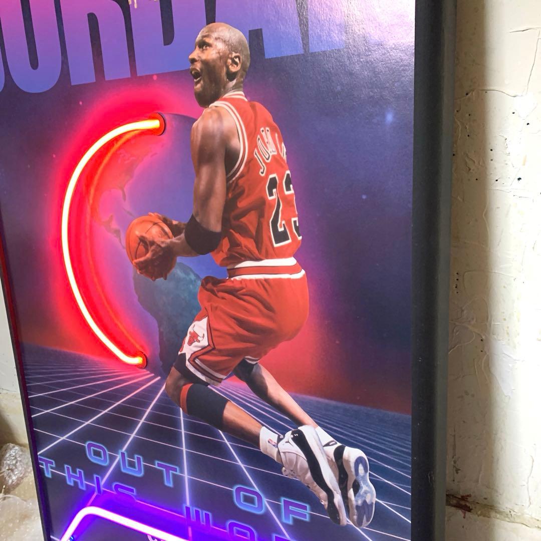 m*3様 NEONETICS ネオン管アートパネル　マイケルジョーダン