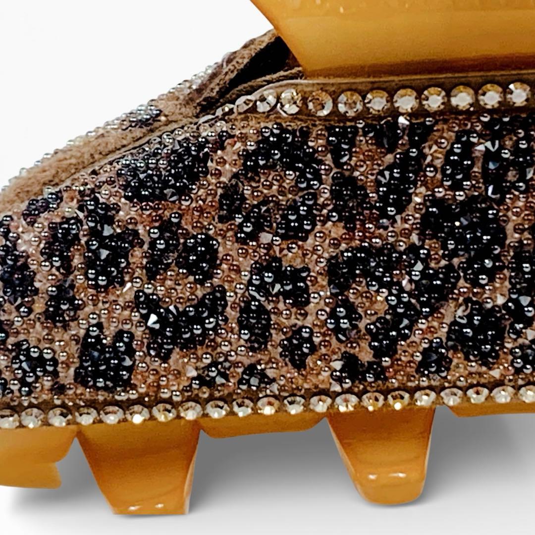 限定品acca アッカ ヘアクリップ 豹柄 レオパード フランス製　スワロスキー