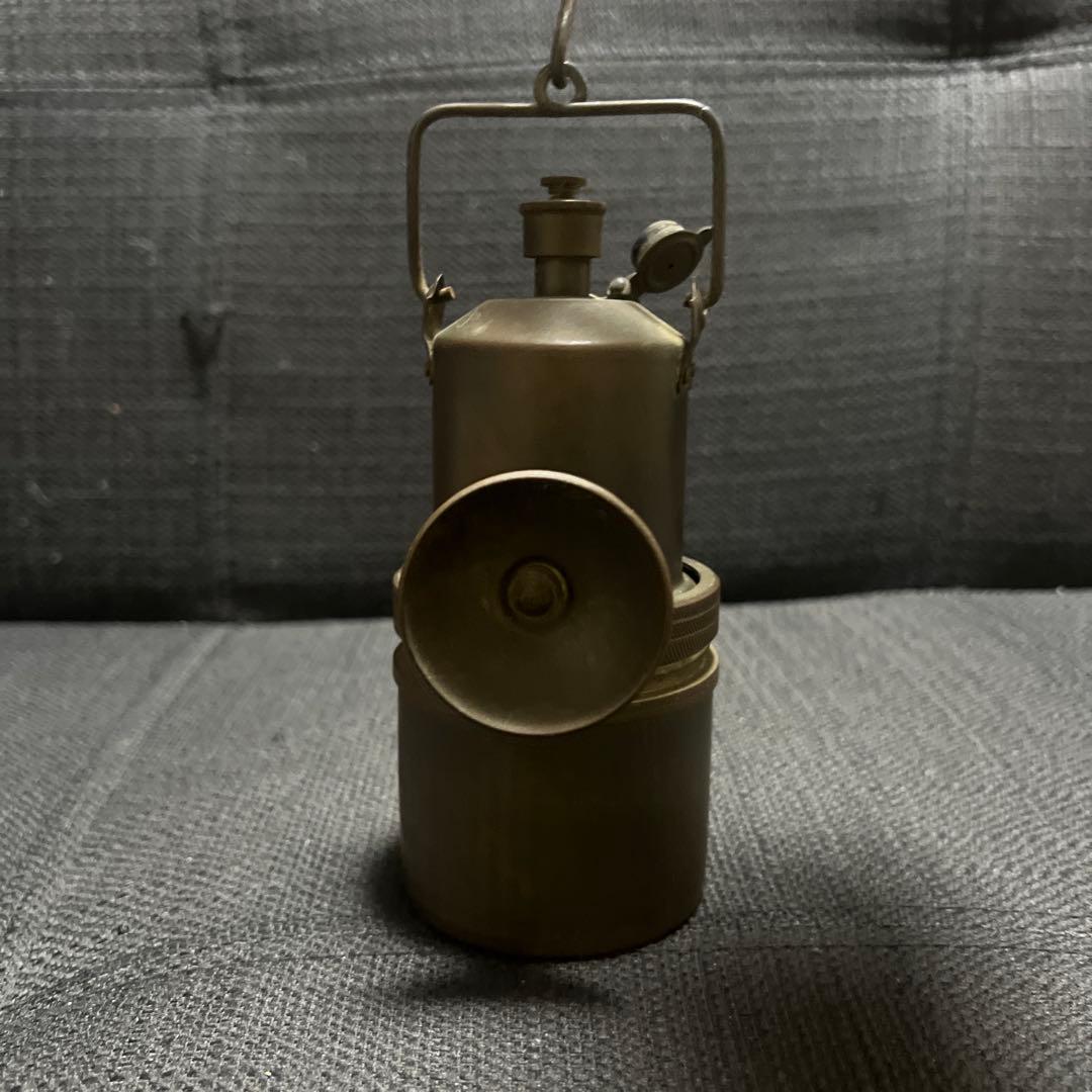 ヴィンテージ カーバイトランプ コロナ アセチレン燈 ライト ランタン 真鍮