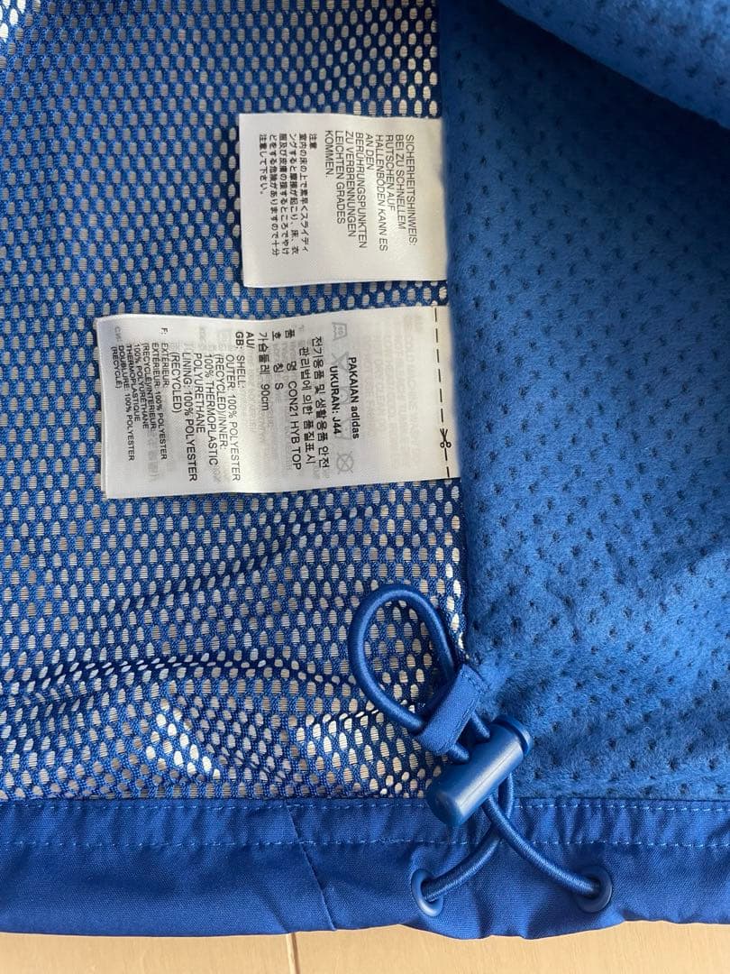 adidas アディダス JFA サッカー ウィンドブレーカー Sサイズ 青