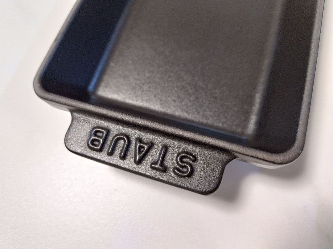 staub ストウブ ミニ レクタンギュラー ディッシュ ブラック 2個セット