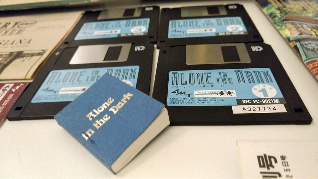 ■絶版ゲーム■ PC9801 アローンインザダーク ミステリー　入手困難貴重レア