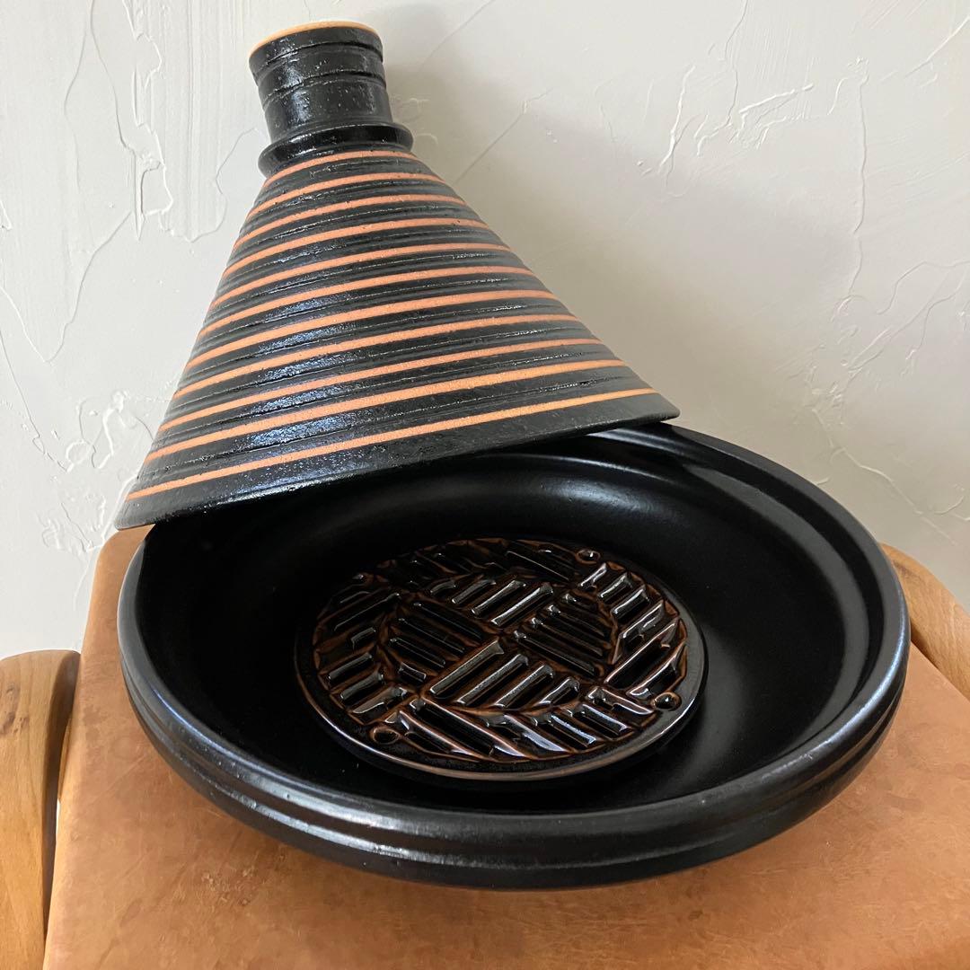 【新品未使用】長谷園 伊賀土鍋 タジン 大