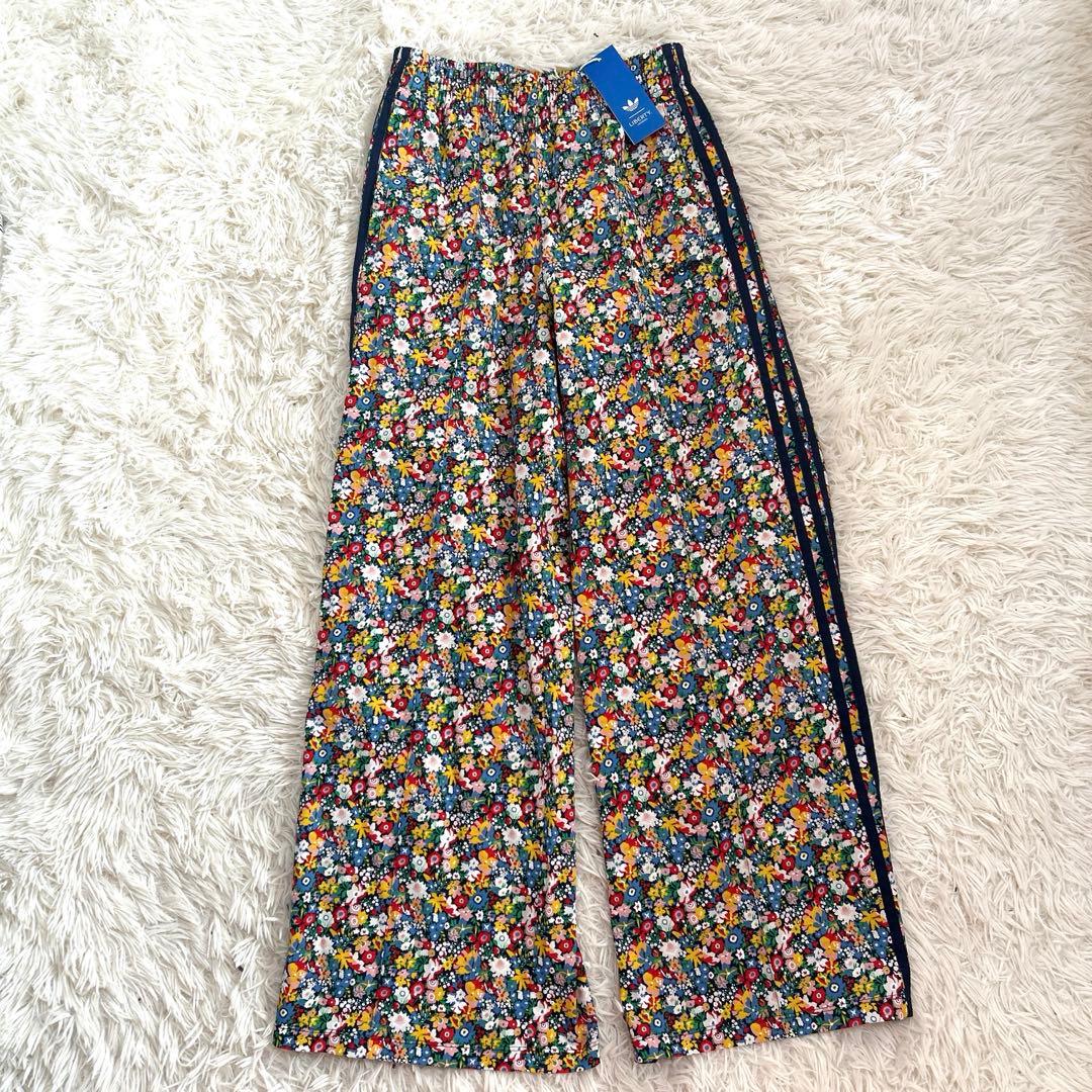 完売品　新品adidas リバティロンドン ワイドレッグ トラックパンツ　M