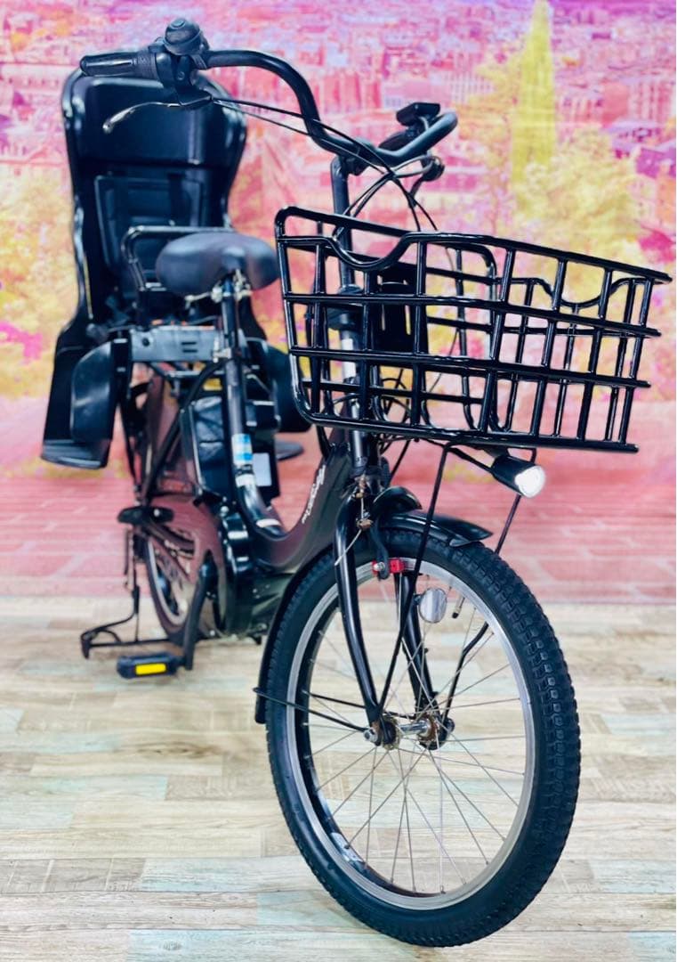 K2469 [大容量12.8Ah]電動自転車ヤマハ パスバビー子供乗せ20インチ