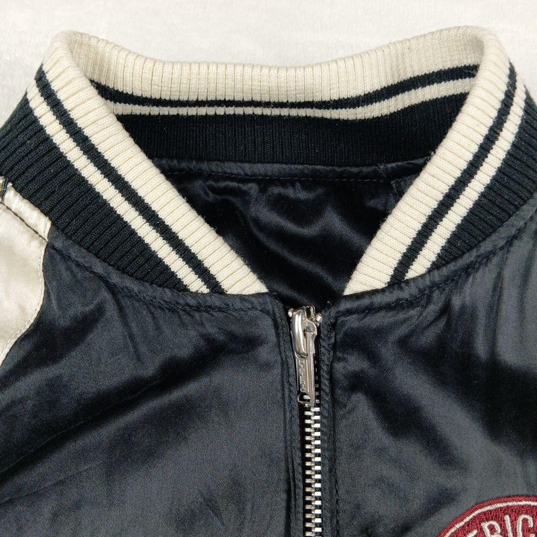 ヒステリックグラマー　スカジャン　リバーシブル　ヒスガール　黒　絹　FREE