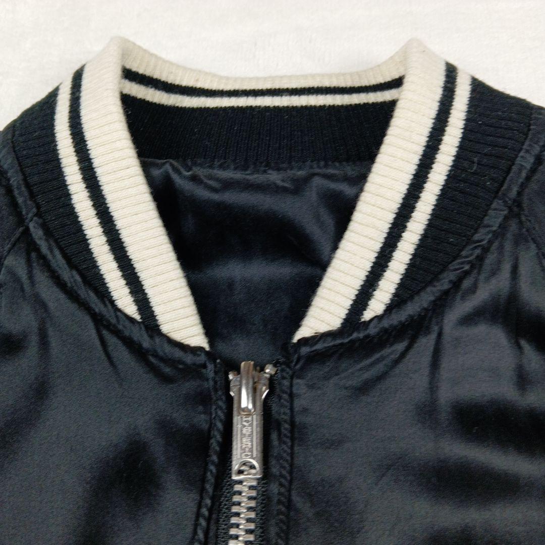 ヒステリックグラマー　スカジャン　リバーシブル　ヒスガール　黒　絹　FREE