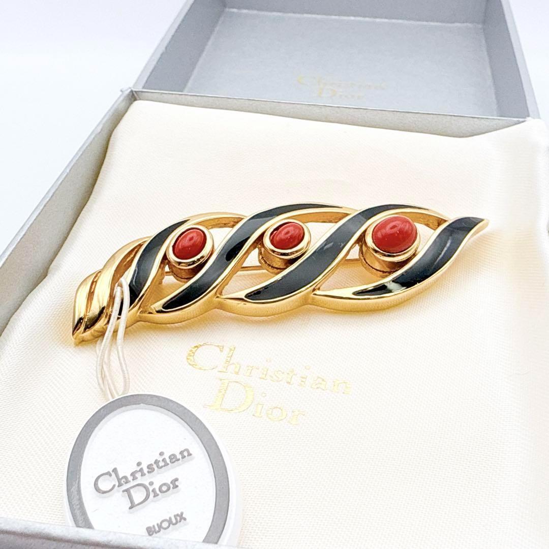 2323 保存箱付きGermany製✨Dior　ブローチ　CDロゴ　希少　刻印