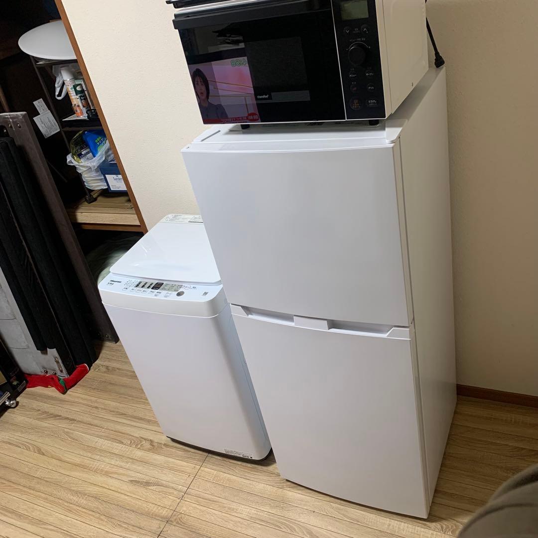高年式家電セット3点 冷蔵庫洗濯機電子レンジ 新生活　福岡市より手渡し対応