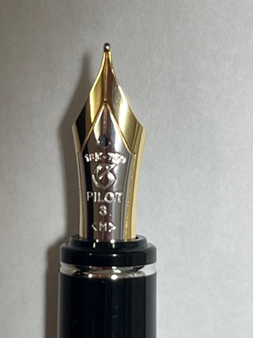 k*e様 パイロット 万年筆 グランセ スターリングシルバー ストライプ M P