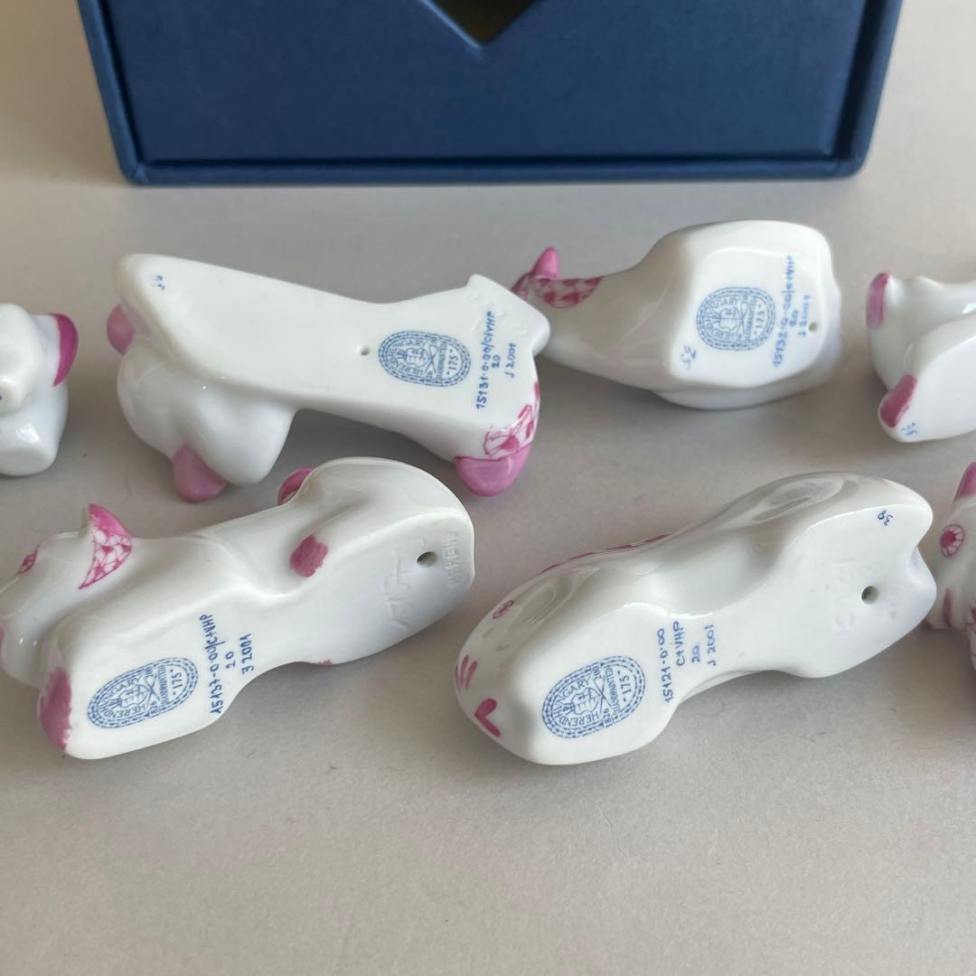【美品】 ヘレンド 十二支 フィギュリン 箸置き フルセット