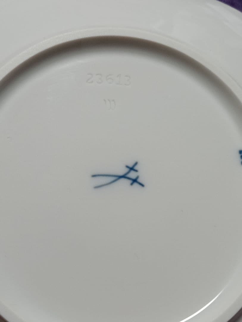 meissen　マイセンブルーオーキッド　プレート皿