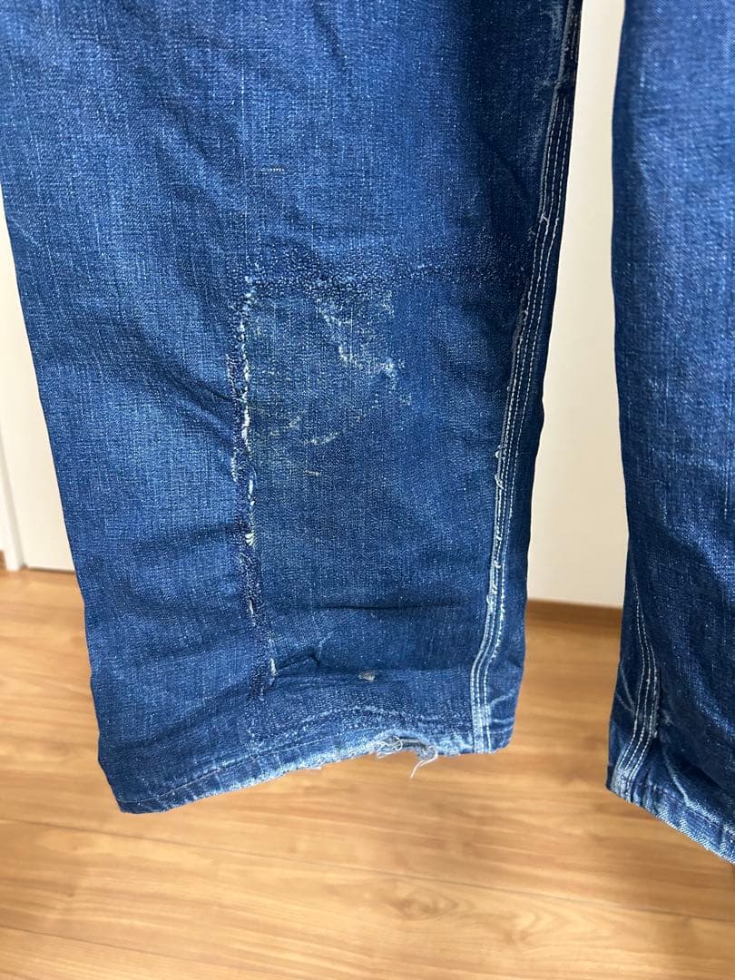 50s PAYDAYオーバーオール鬼ヒゲ縦落ち雰囲気抜群