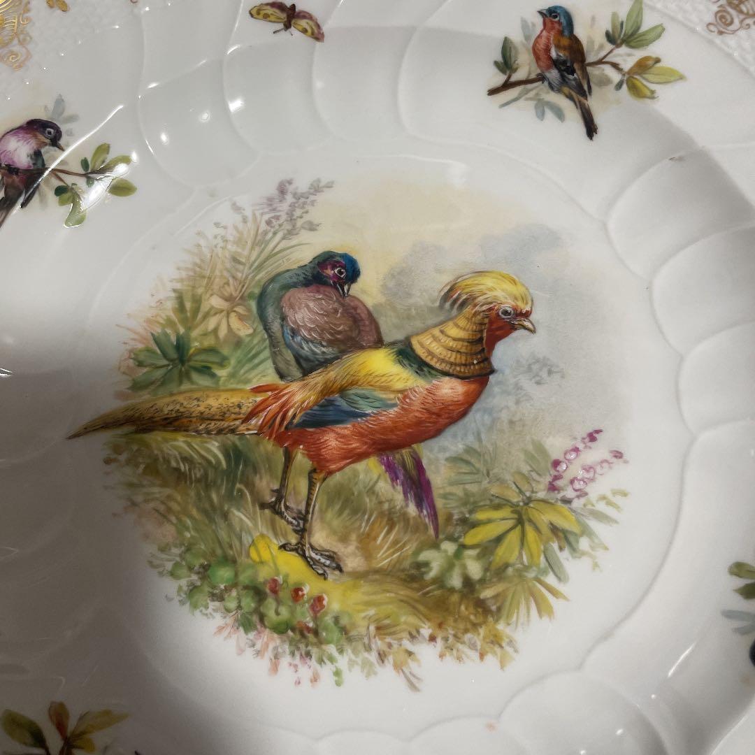 【貴重・美品】ドレスデン　飾り皿　プレート　アンティーク