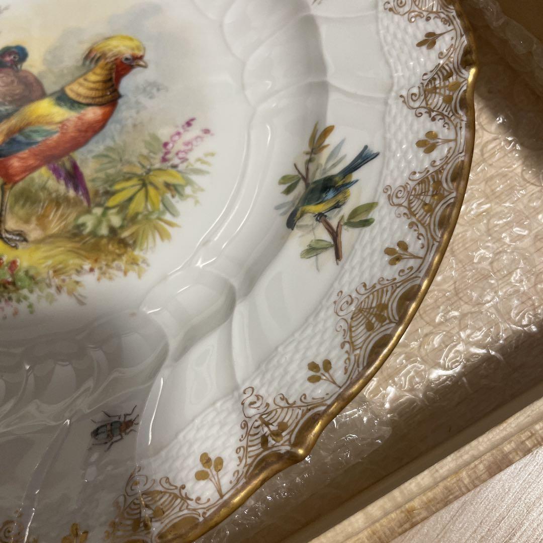 【貴重・美品】ドレスデン　飾り皿　プレート　アンティーク