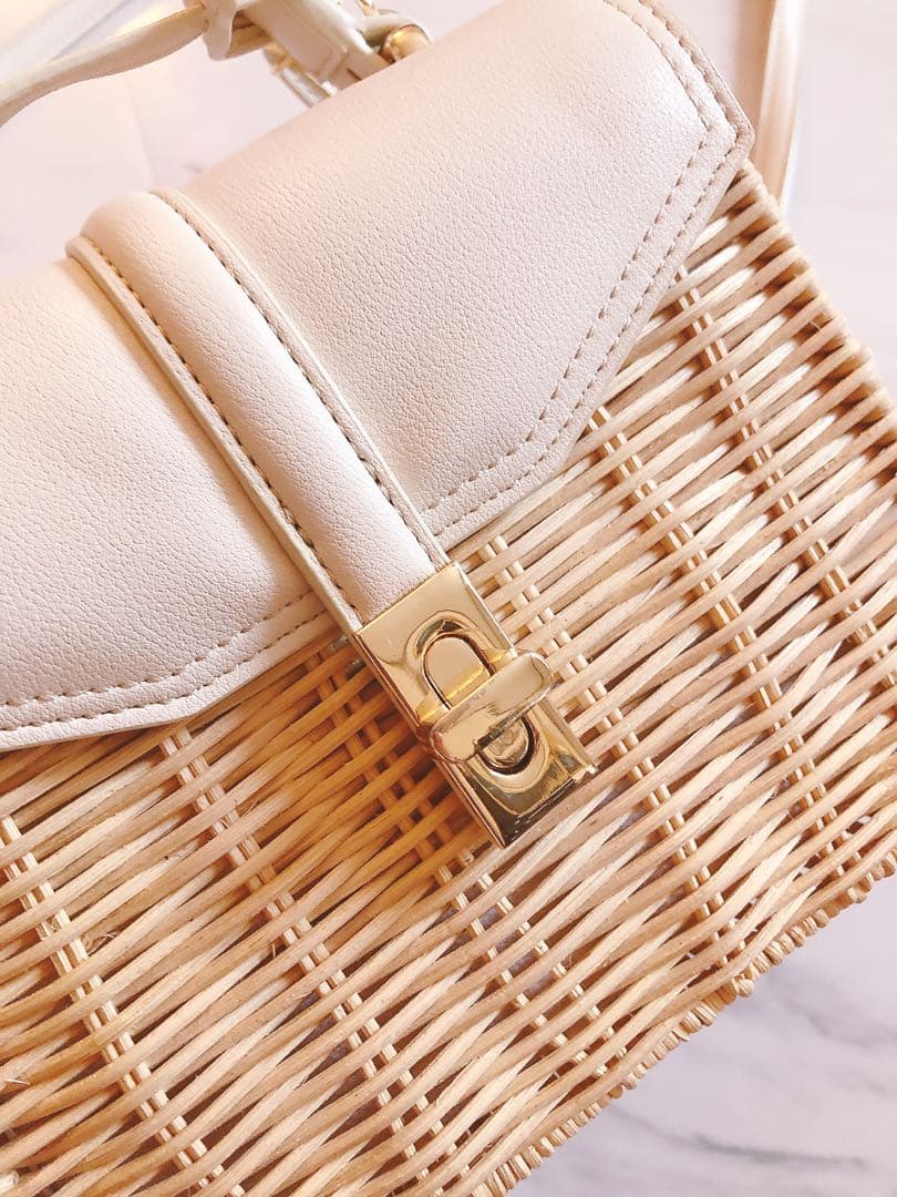 セルフォード　カゴバッグ　ショルダー付き