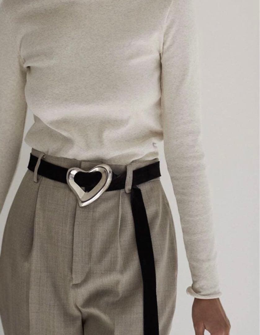 小物 SEA BIG HEART SUEDE BELT