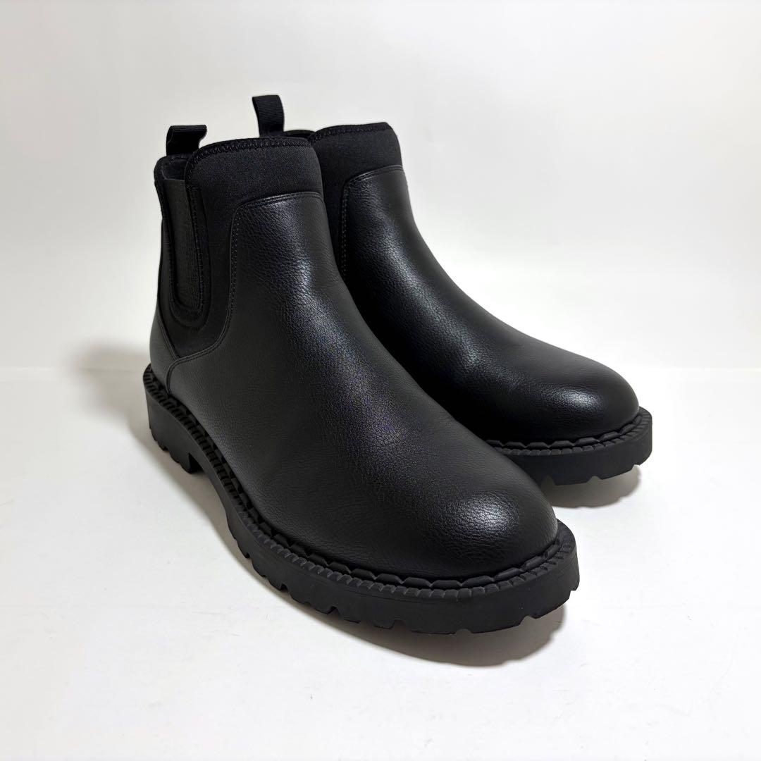 未使用級☆UNIQLO:C サイドゴアブーツ 完売品 ブラック 黒 28cm