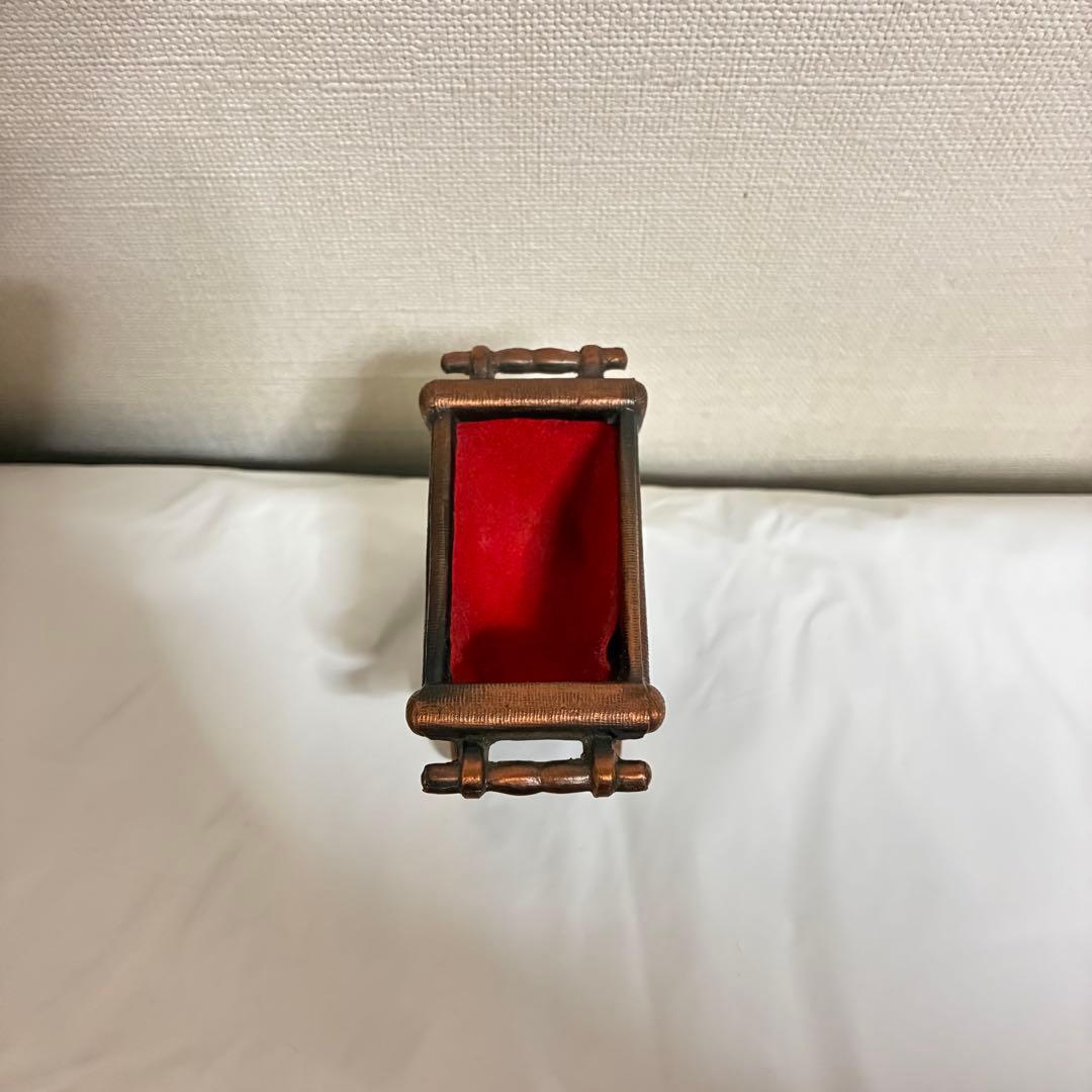 ミニチュア　ベビーカー　アンティーク　レトロ 銅　乳母車